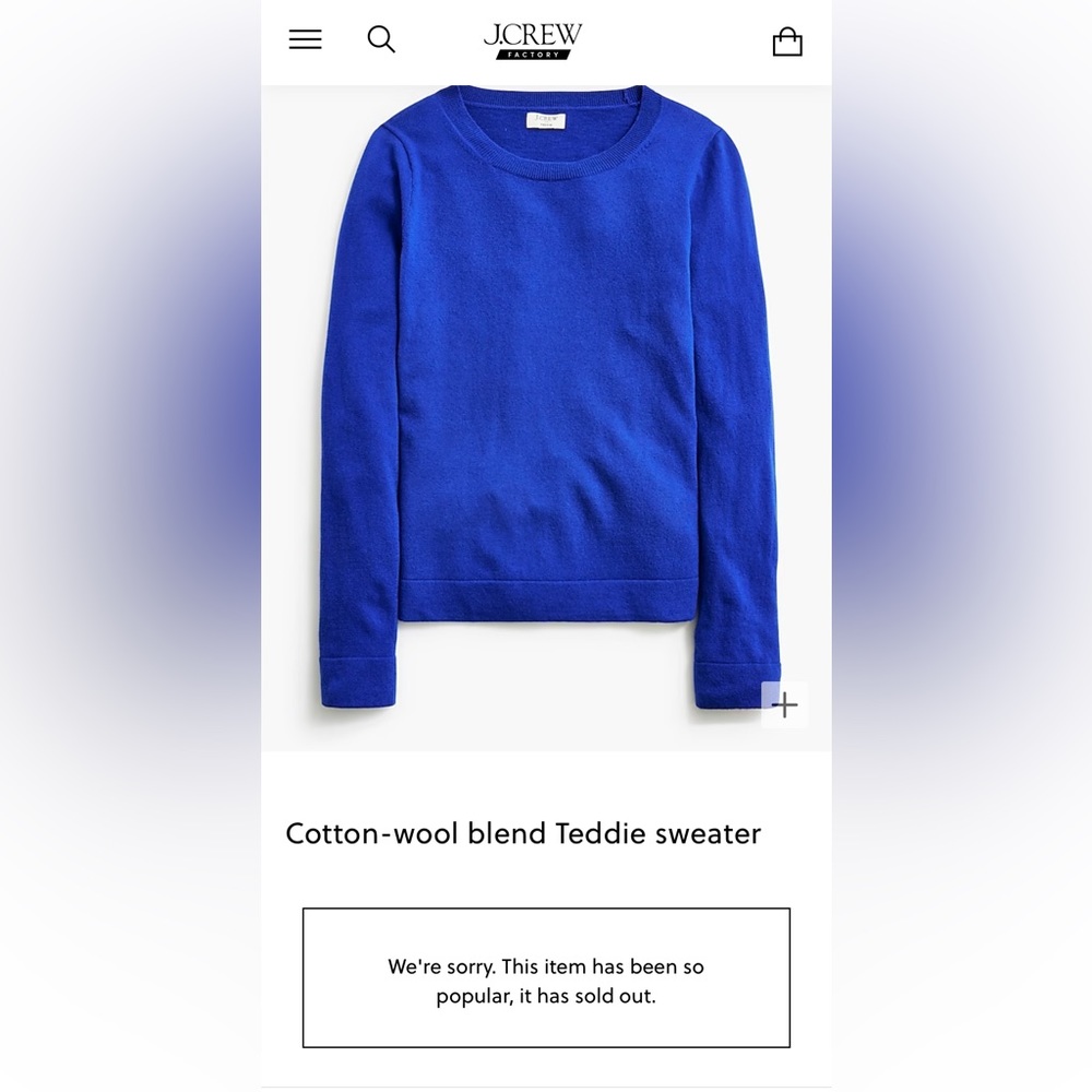 J. crew wool blend teddie sweater